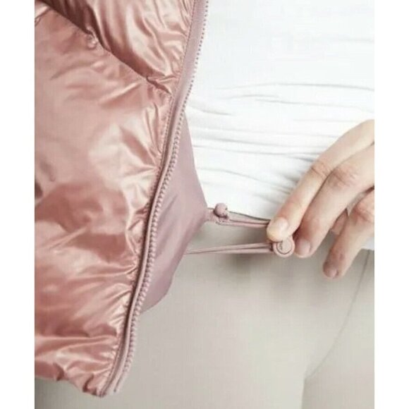 Athleta Lofty Down Vest, Dogwood Mauve SIZE M       #486244 T0217 - Picture 8 of 8